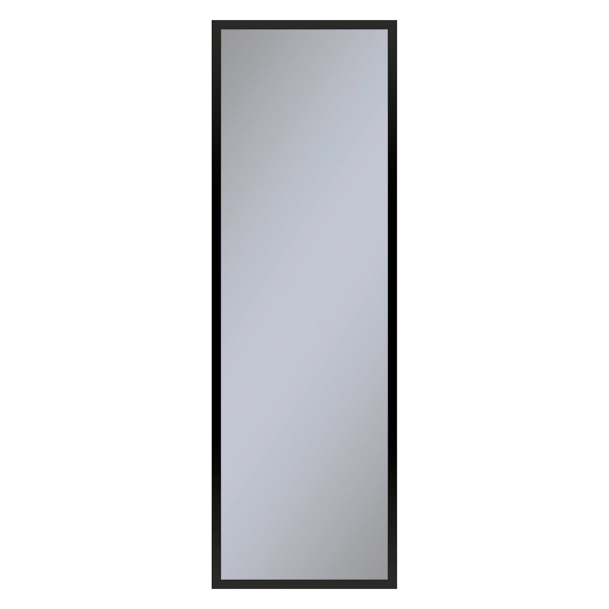 Profiles 15-1/4" x 48" x 4" framed cabinet in matte black with electrical outlet, USB charging ports, magnetic storage strip and right hinge