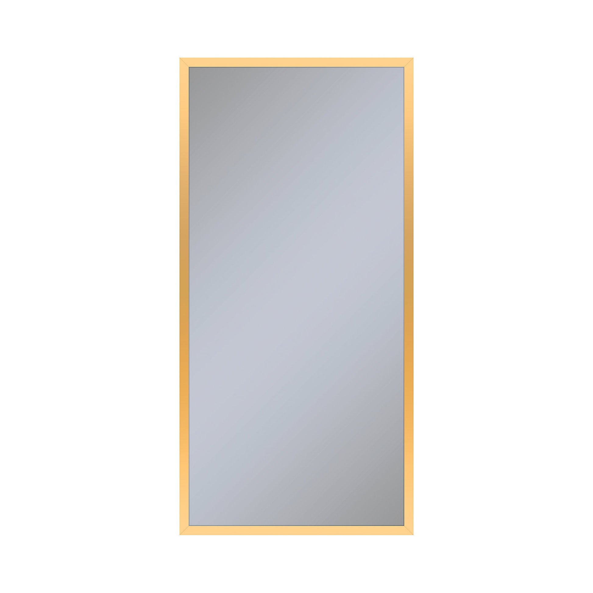Profiles 19-1/4" x 39-3/8" x 6" framed cabinet in matte gold and non-electric with reversible hinge (non-handed)