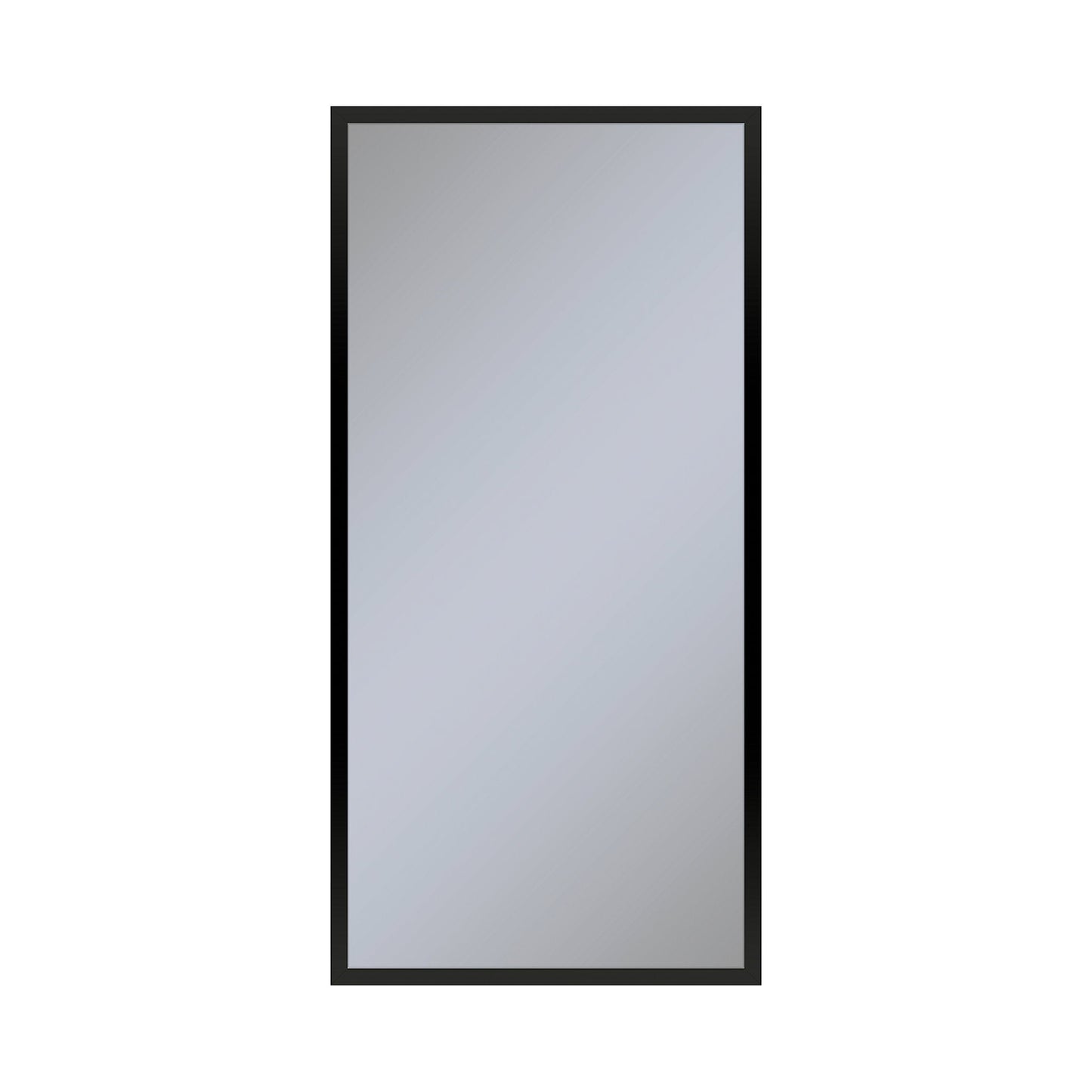 Profiles 19-1/4" x 39-3/8" x 6" framed cabinet in matte black and non-electric with reversible hinge (non-handed)