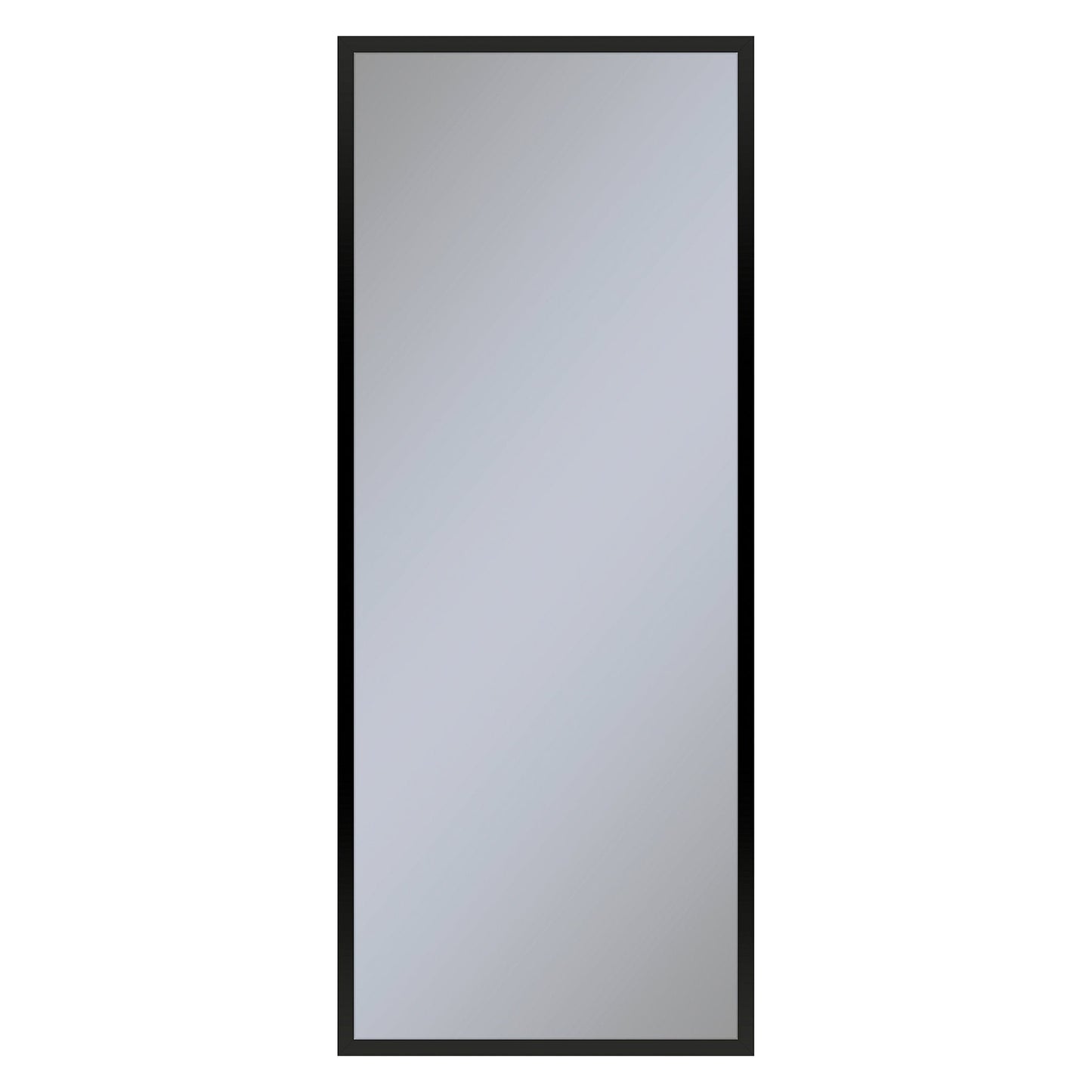 Profiles 19-1/4" x 48" x 4" framed cabinet in matte black with electrical outlet, USB charging ports, magnetic storage strip and left hinge