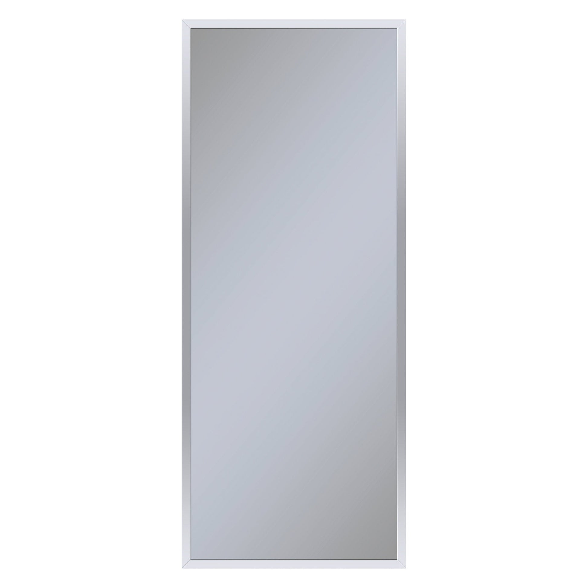 Profiles 19-1/4" x 48" x 4" framed cabinet in chrome with electrical outlet, USB charging ports, magnetic storage strip and right hinge