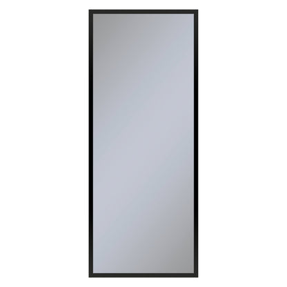 Profiles 19-1/4" x 48" x 4" framed cabinet in matte black with electrical outlet, USB charging ports, magnetic storage strip and right hinge