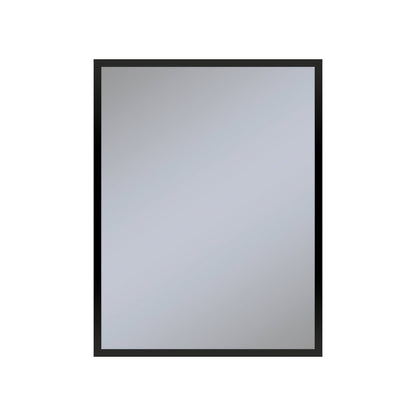 Profiles 23-1/4" x 30" x 4" framed cabinet in matte black and non-electric with reversible hinge (non-handed)