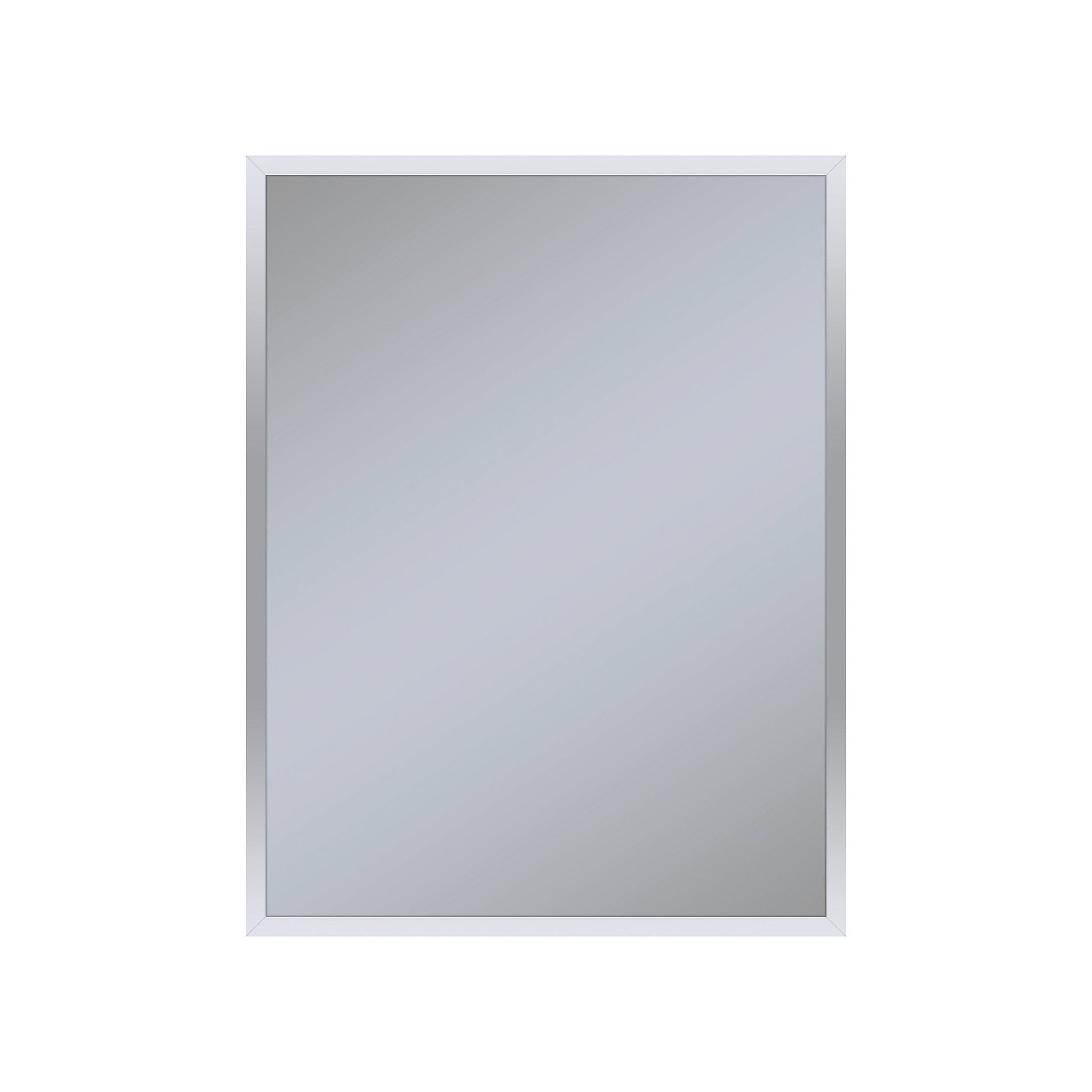 Profiles 23-1/4" x 30" x 4" framed cabinet in chrome with electrical outlet, USB charging ports, magnetic storage strip and right hinge