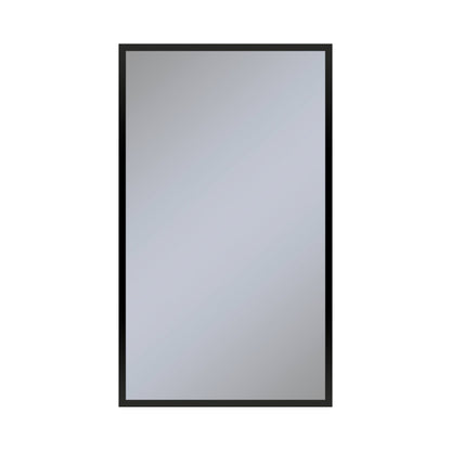 Profiles 23-1/4" x 39-3/8" x 6" framed cabinet in matte black and non-electric with reversible hinge (non-handed)