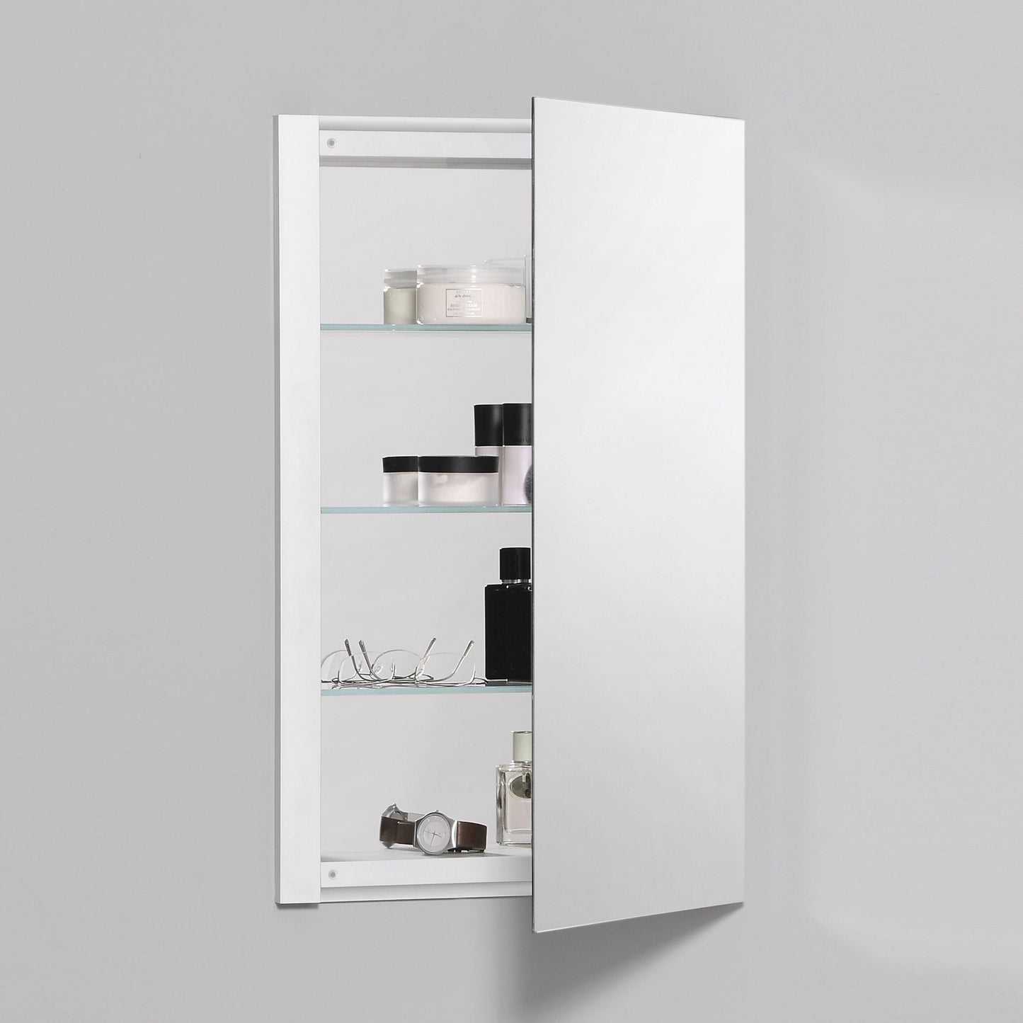 R3 Series 16" x 26" x 4" single door cabinet with polished edge