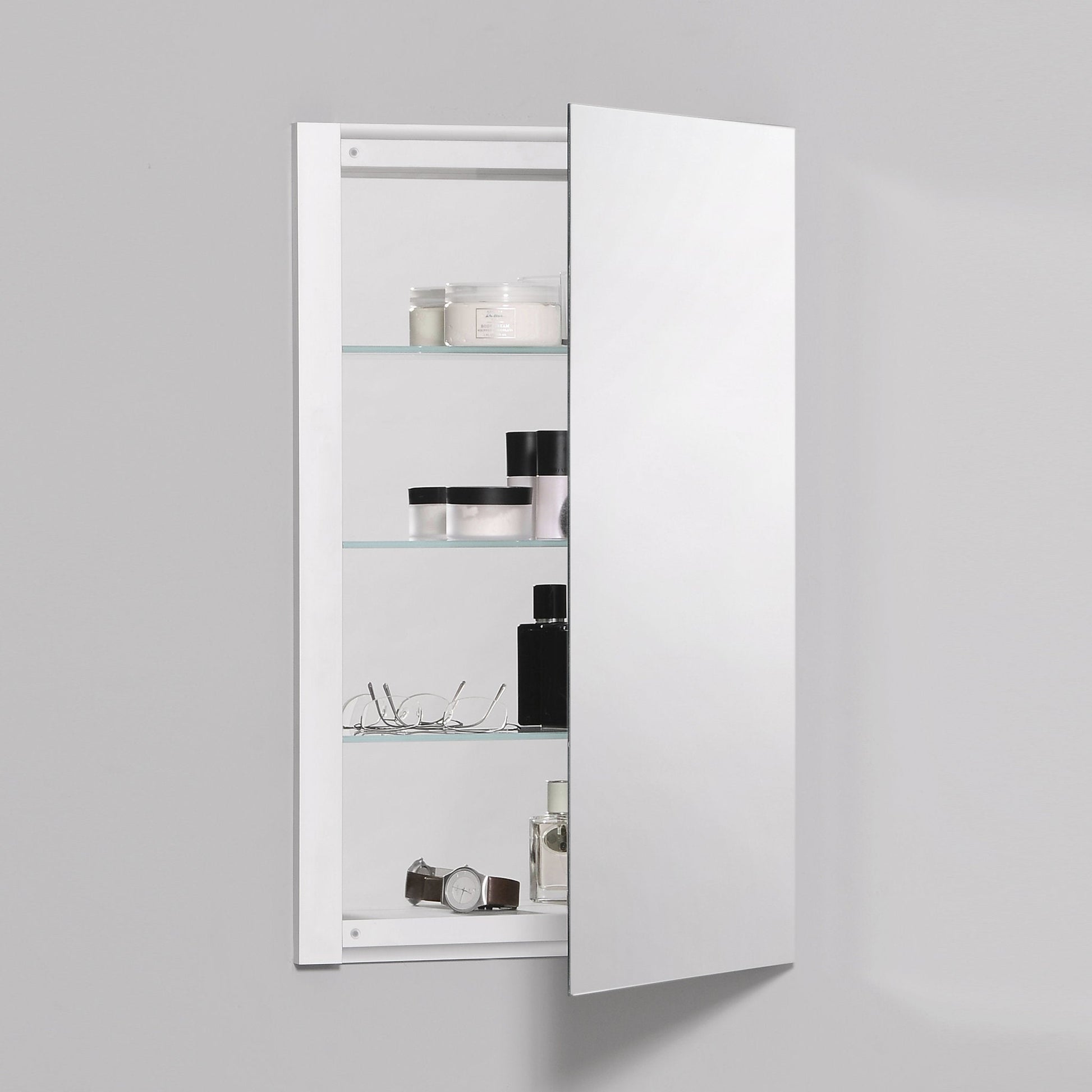 R3 Series 16" x 26" x 4" single door cabinet with polished edge