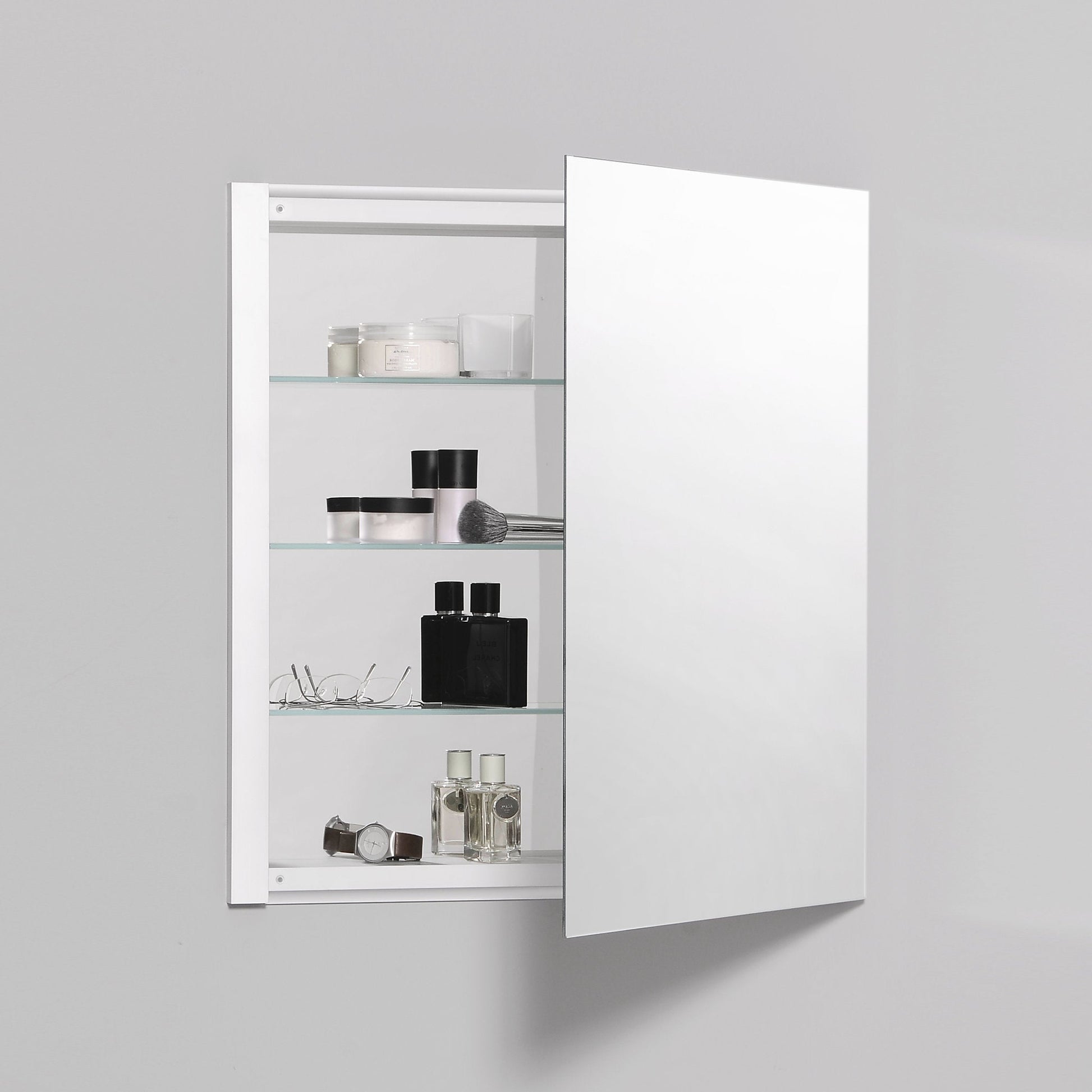 R3 Series 24" x 26" x 4" single door cabinet with polished edge