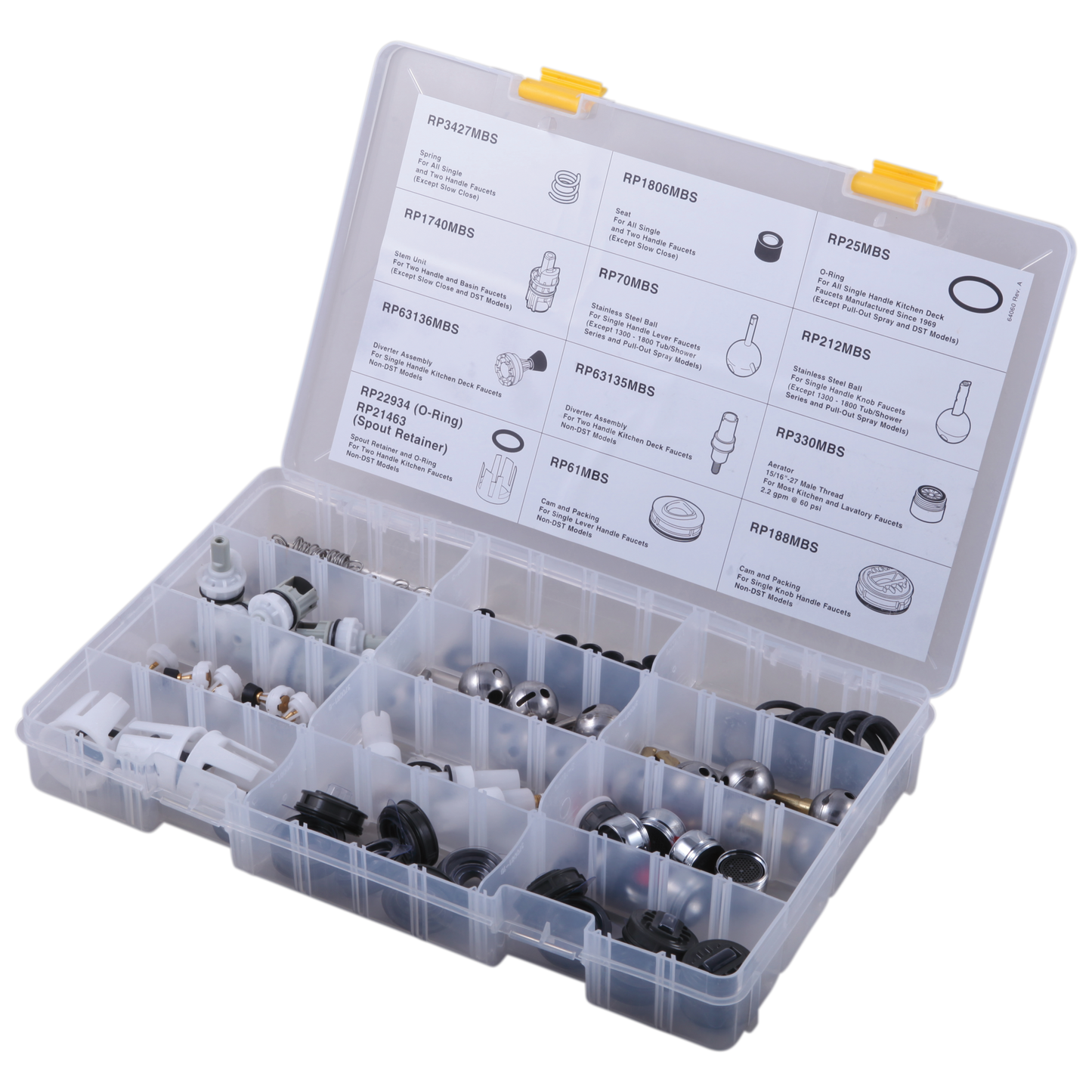 Delta RP63139 Plumber's Box of Assorted Maintenance Parts