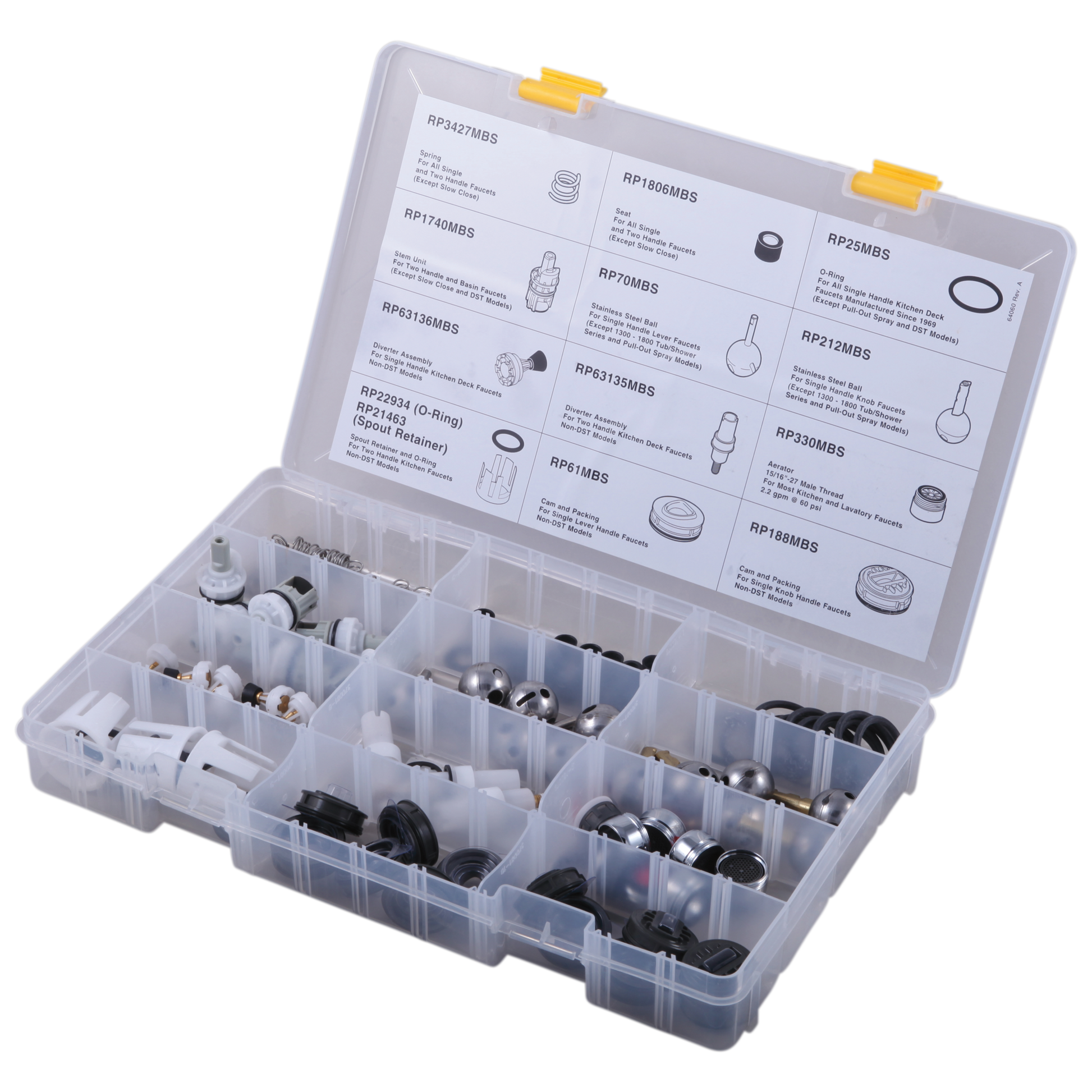 Delta RP63139 Plumber's Box of Assorted Maintenance Parts