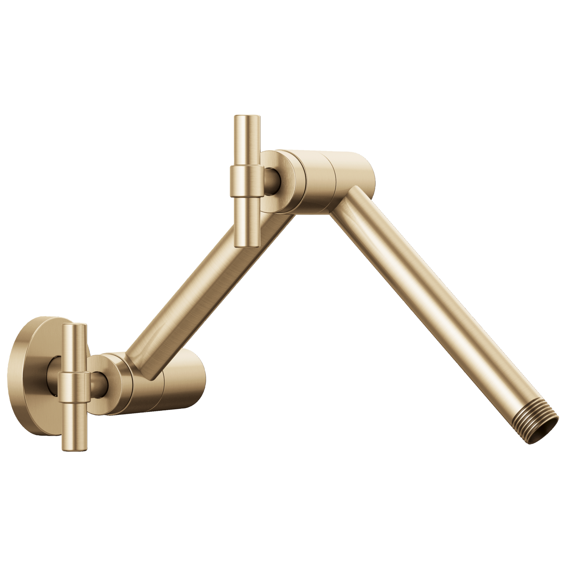 Brizo Brizo Brizo Universal Showering: Linear Round Jointed Wall Mount Shower Arm And Flange