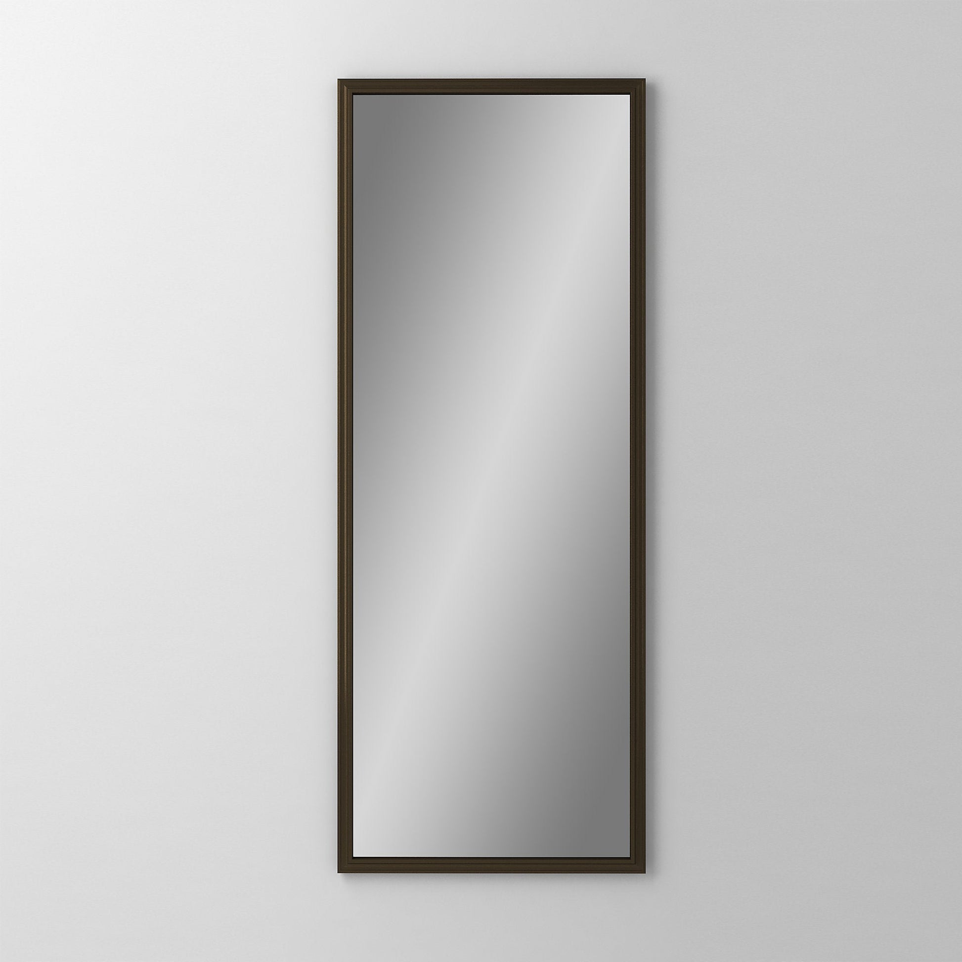 Main Line 15-1/4" x 39-3/8" x 4" rosemont framed cabinet in classic gray interior and brushed bronze finish with left hinge and electric option