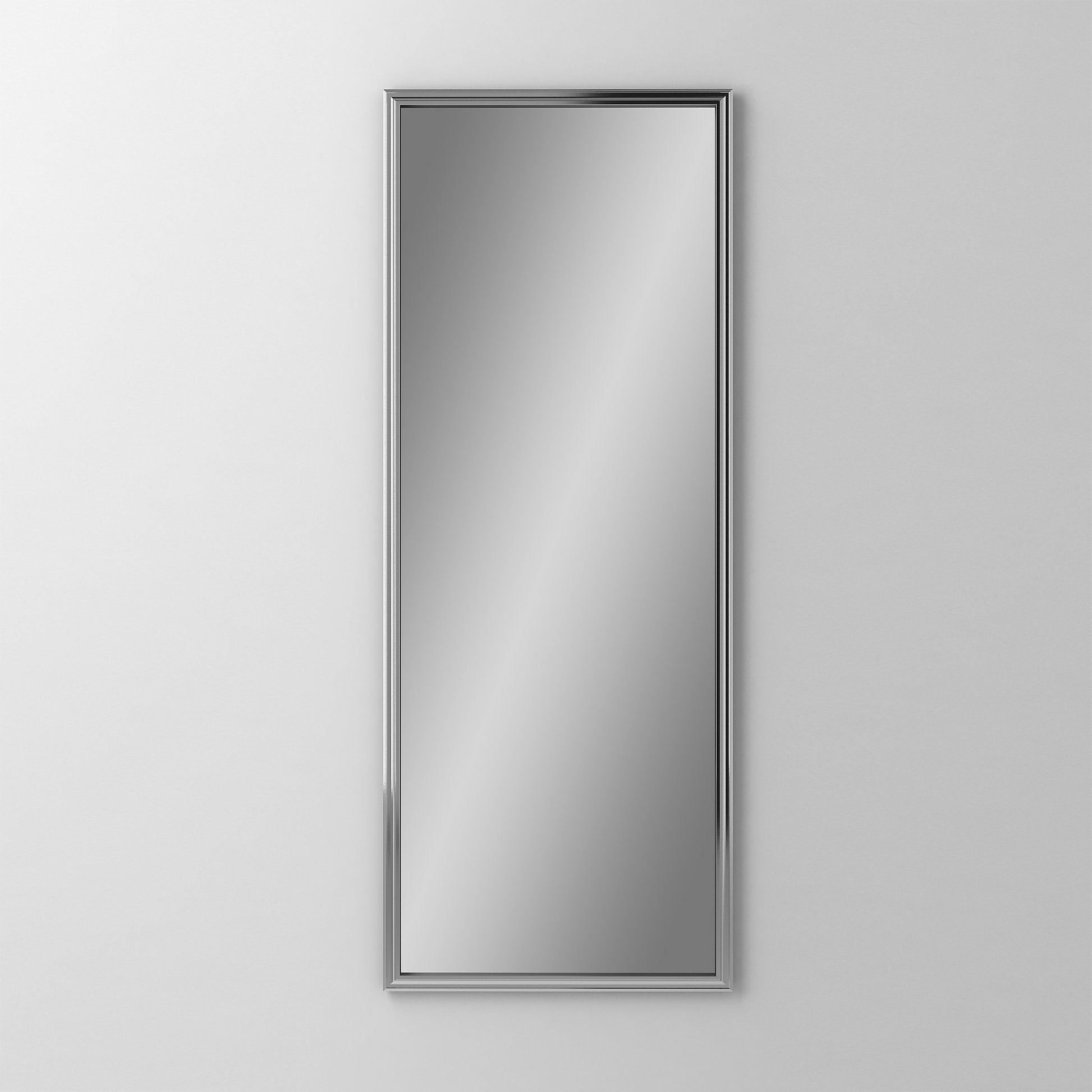 Main Line 15-1/4" x 39-3/8" x 4" rosemont framed cabinet in classic gray interior and chrome finish with left hinge and electric option