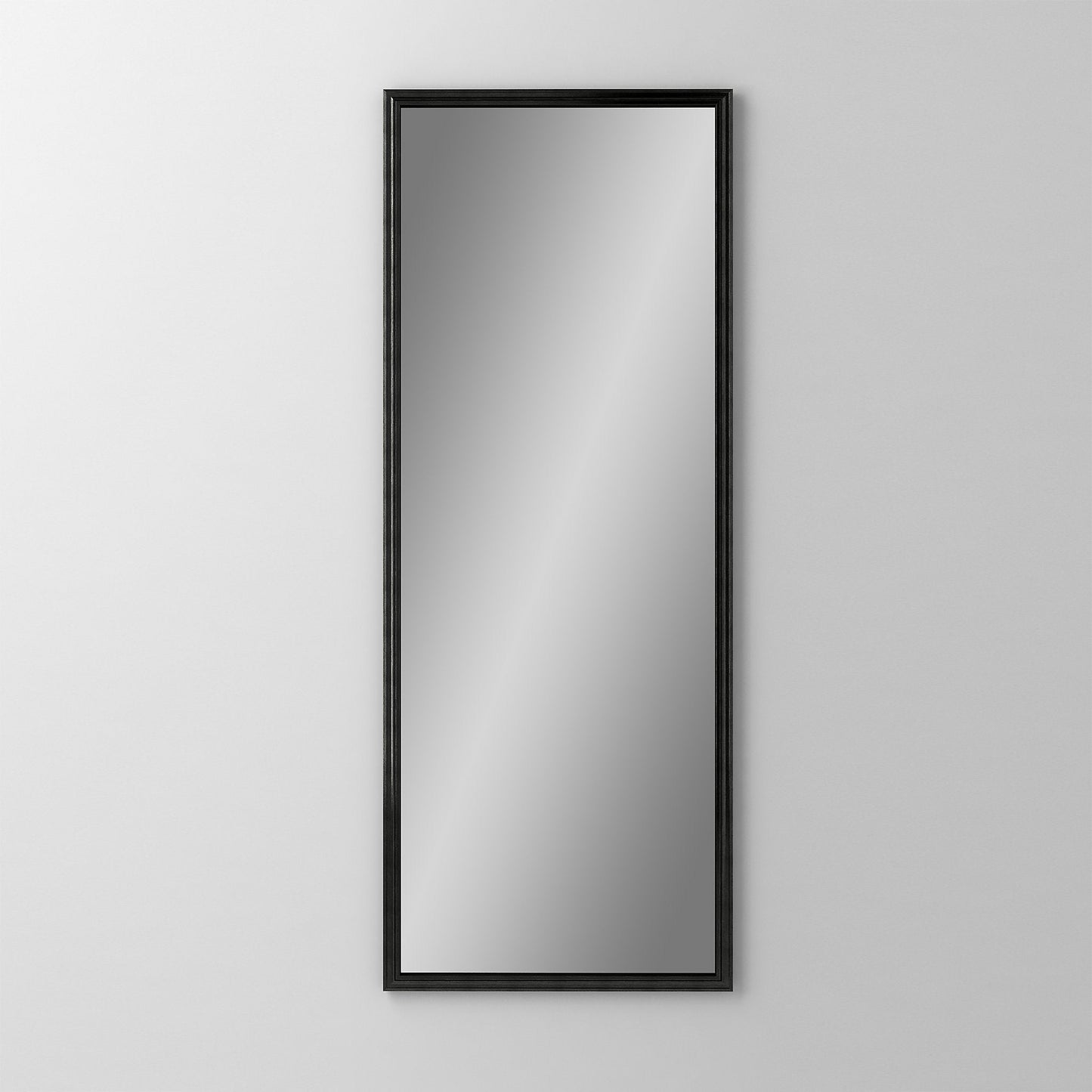 Main Line 15-1/4" x 39-3/8" x 6" rosemont framed cabinet in classic gray interior and brushed black finish with left hinge and electric option