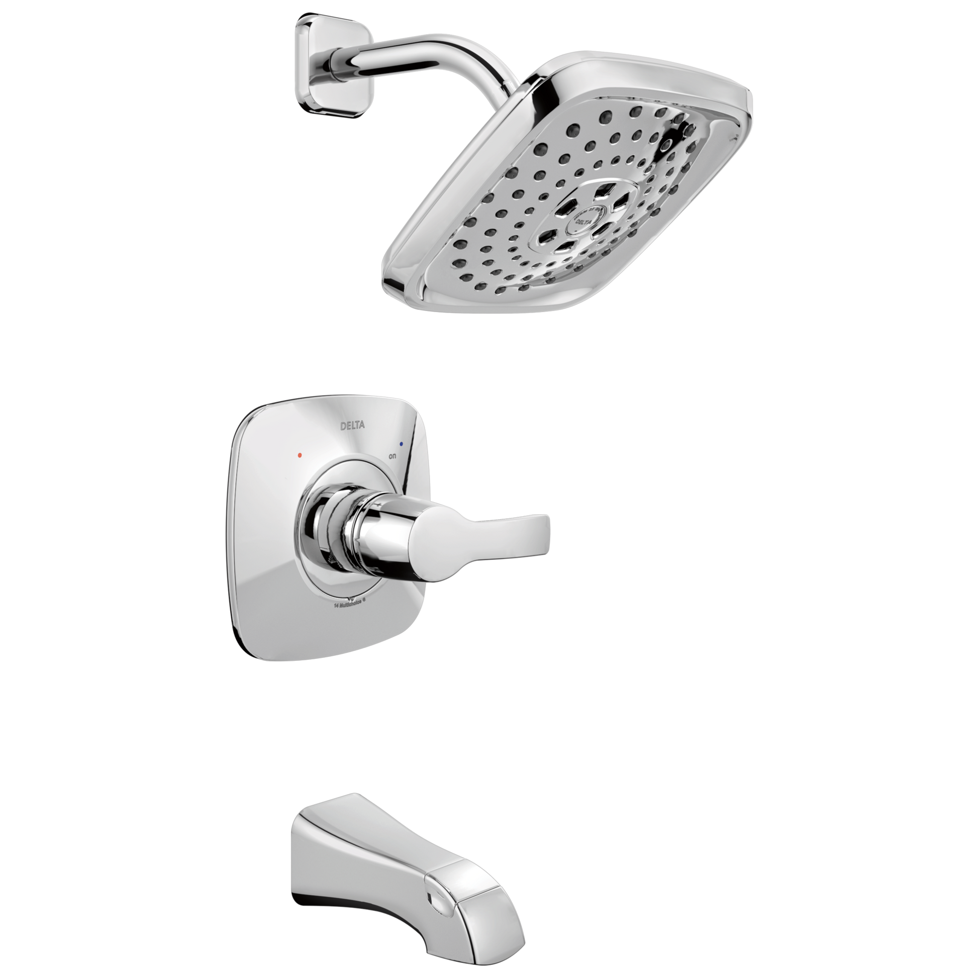Delta T14452 Tesla Monitor 14 Series H2okinetic Tub and Shower Trim