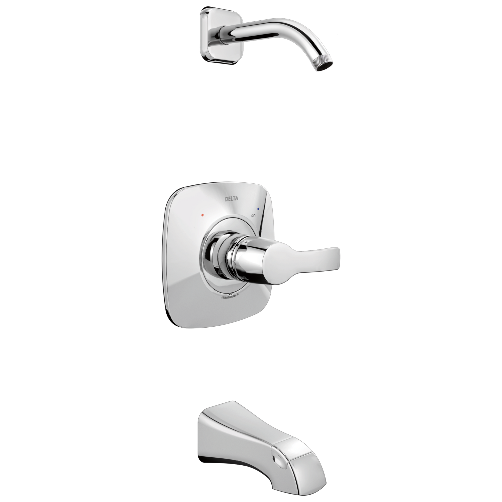 Delta T14452-LHD Tesla Monitor 14 Series Tub and Shower Trim - Less Head
