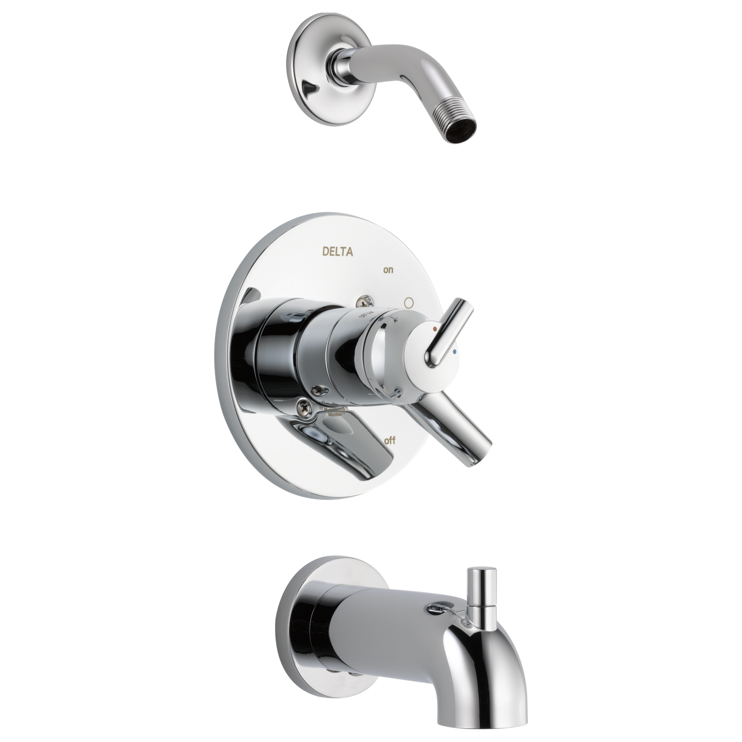 Delta T17459-LHD Trinsic Monitor 17 Series Tub and Shower Trim - Less Shower Head