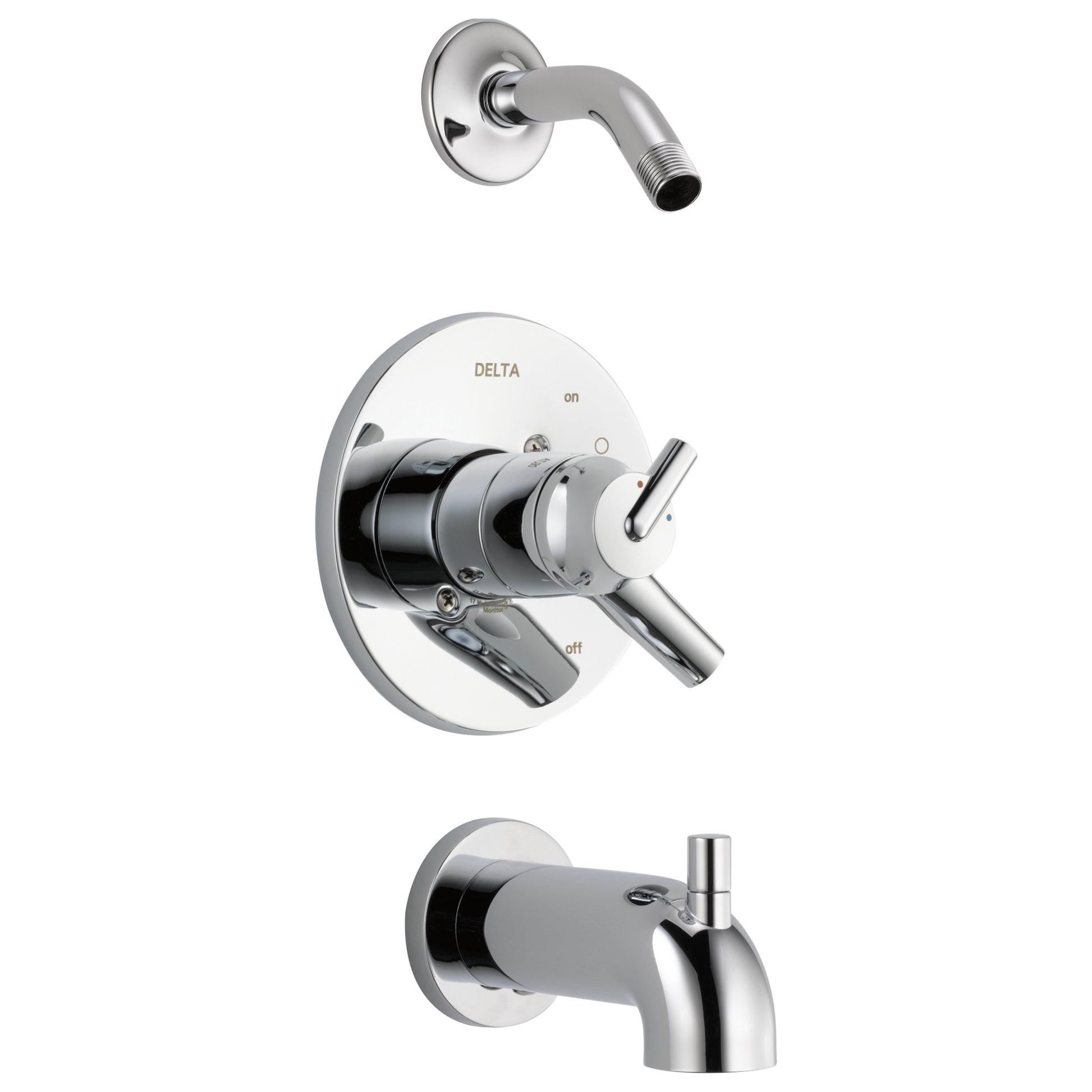 Delta T17459-LHD Trinsic Monitor 17 Series Tub and Shower Trim - Less Shower Head