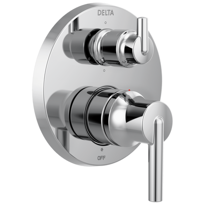Delta T24959 Trinsic Contemporary Two Handle Monitor 14 Series Valve Trim with 6-Setting Integrated Diverter