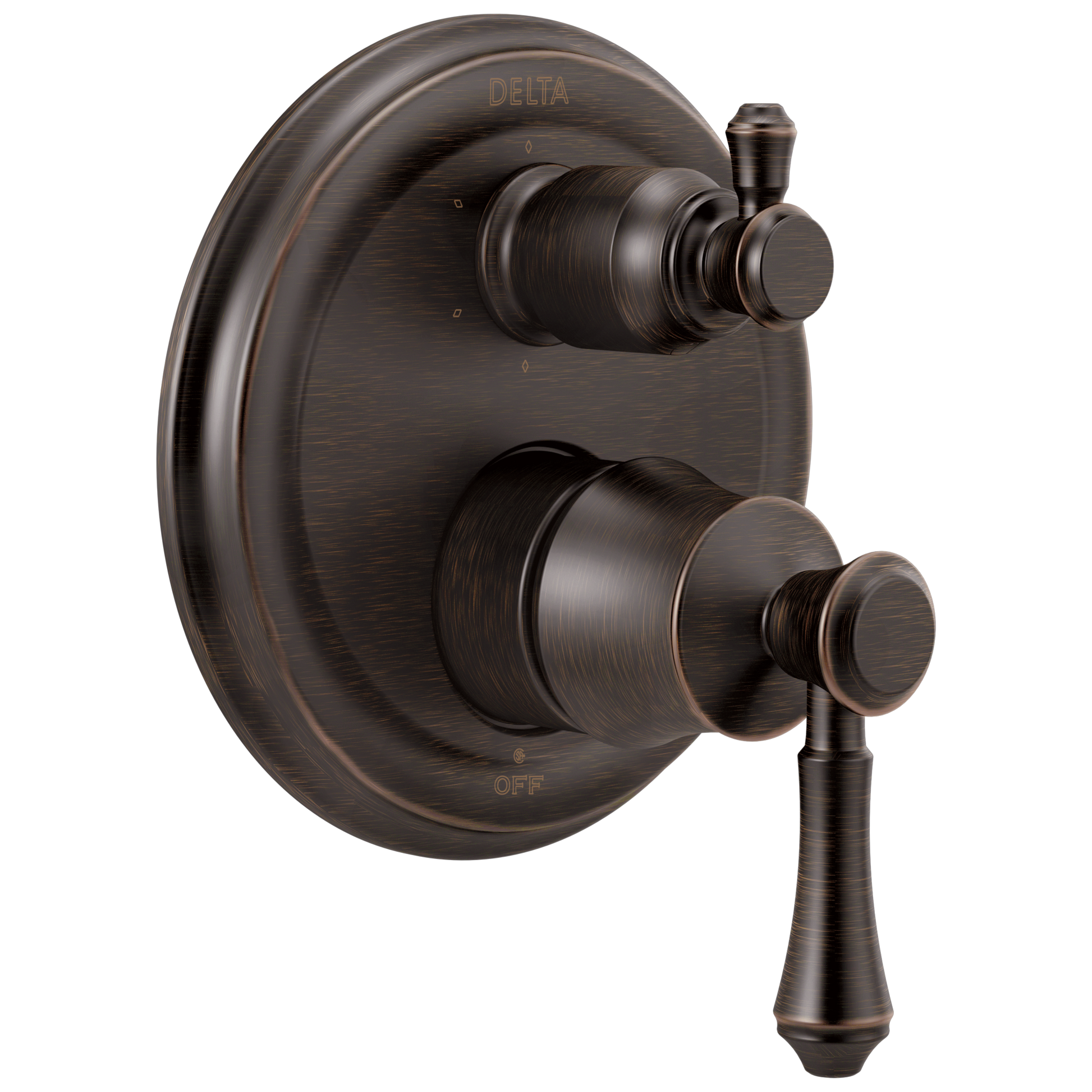 Delta T24997 Cassidy Traditional 2-handle Monitor 14 Series Valve Trim with 6-Setting Integrated Diverter