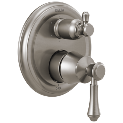 Delta T24997 Cassidy Traditional 2-handle Monitor 14 Series Valve Trim with 6-Setting Integrated Diverter