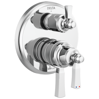 Delta Delta Dorval™: Traditional 2-Handle Monitor 17 Series Valve Trim with 3 Setting Diverter