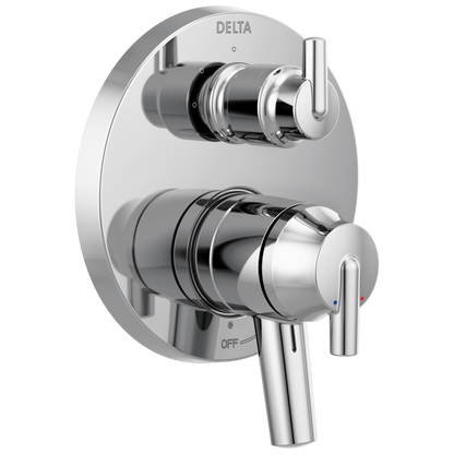 Delta T27859 Trinsic Contemporary Two Handle Monitor 17 Series Valve Trim with 3-Setting Integrated Diverter