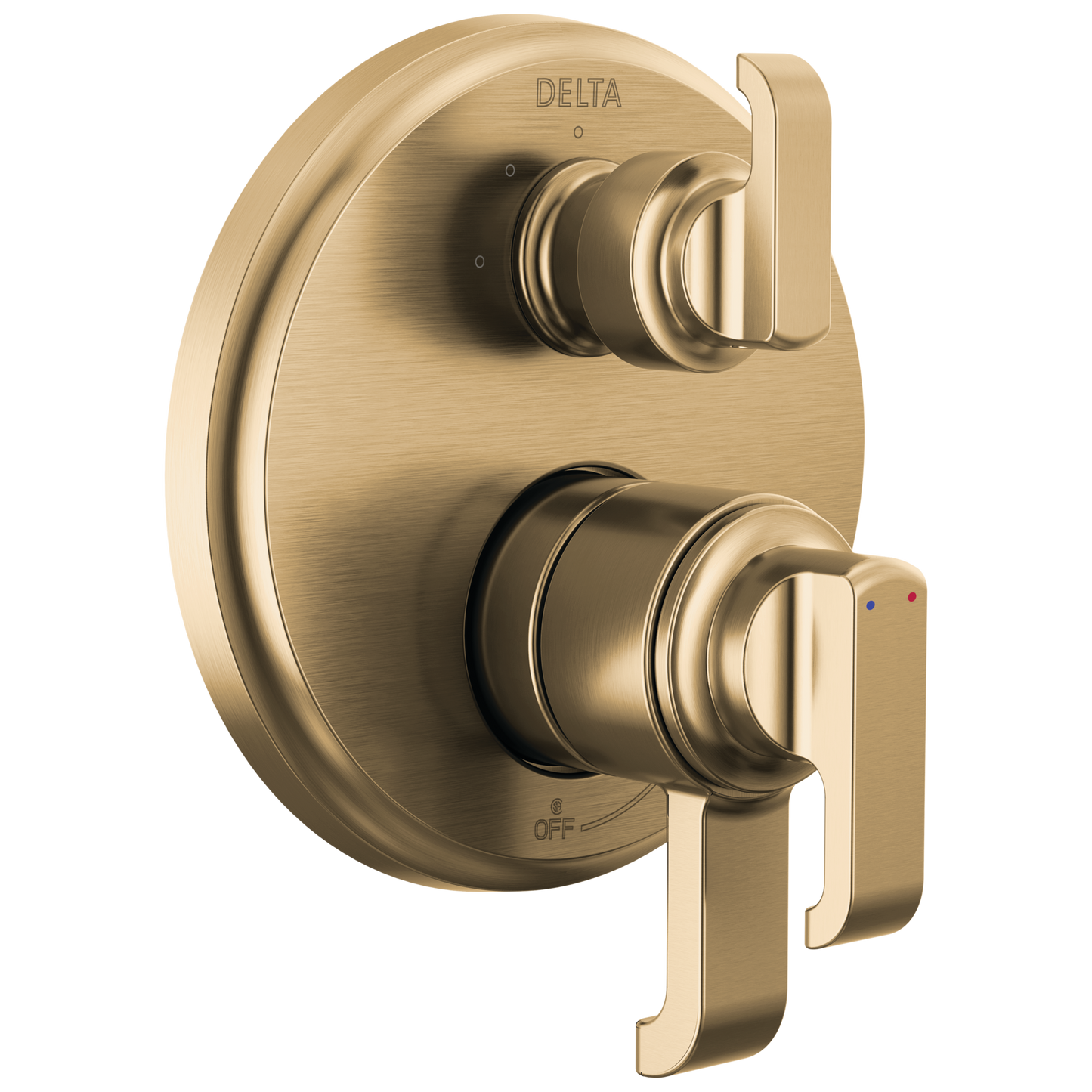 Delta Tetra: 17 Series Integrated Diverter Trim with 3-Setting