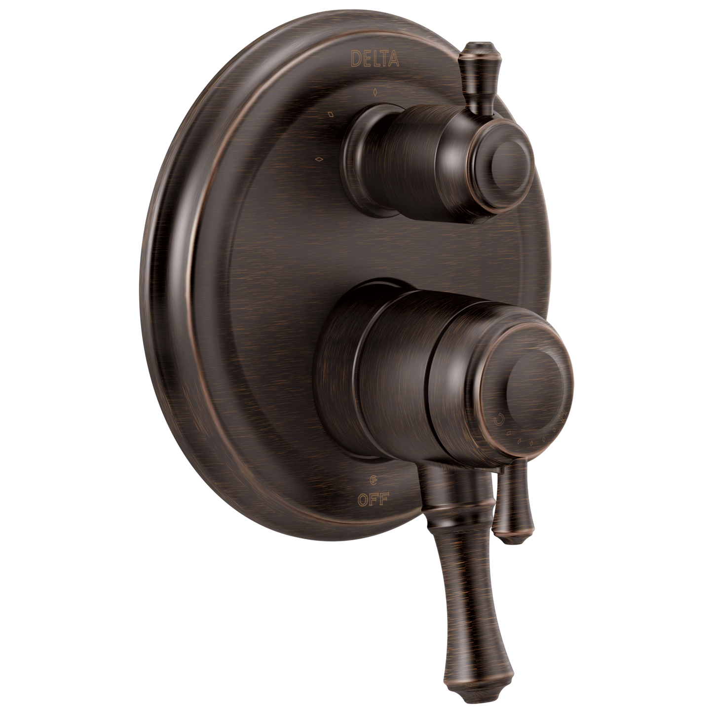 Delta T27897 Cassidy Traditional 2-handle Monitor 17 Series Valve Trim with 3-Setting Integrated Diverter