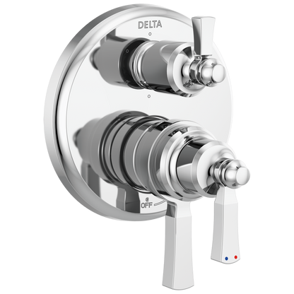 Delta Delta Dorval™: Traditional 2-Handle Monitor 17 Series Valve Trim with 6 Setting Diverter