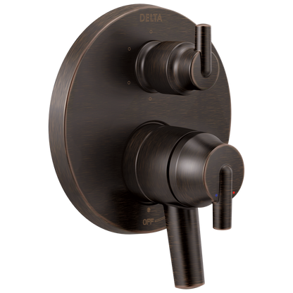 Delta T27959 Trinsic Contemporary Two Handle Monitor 17 Series Valve Trim with 6-Setting Integrated Diverter
