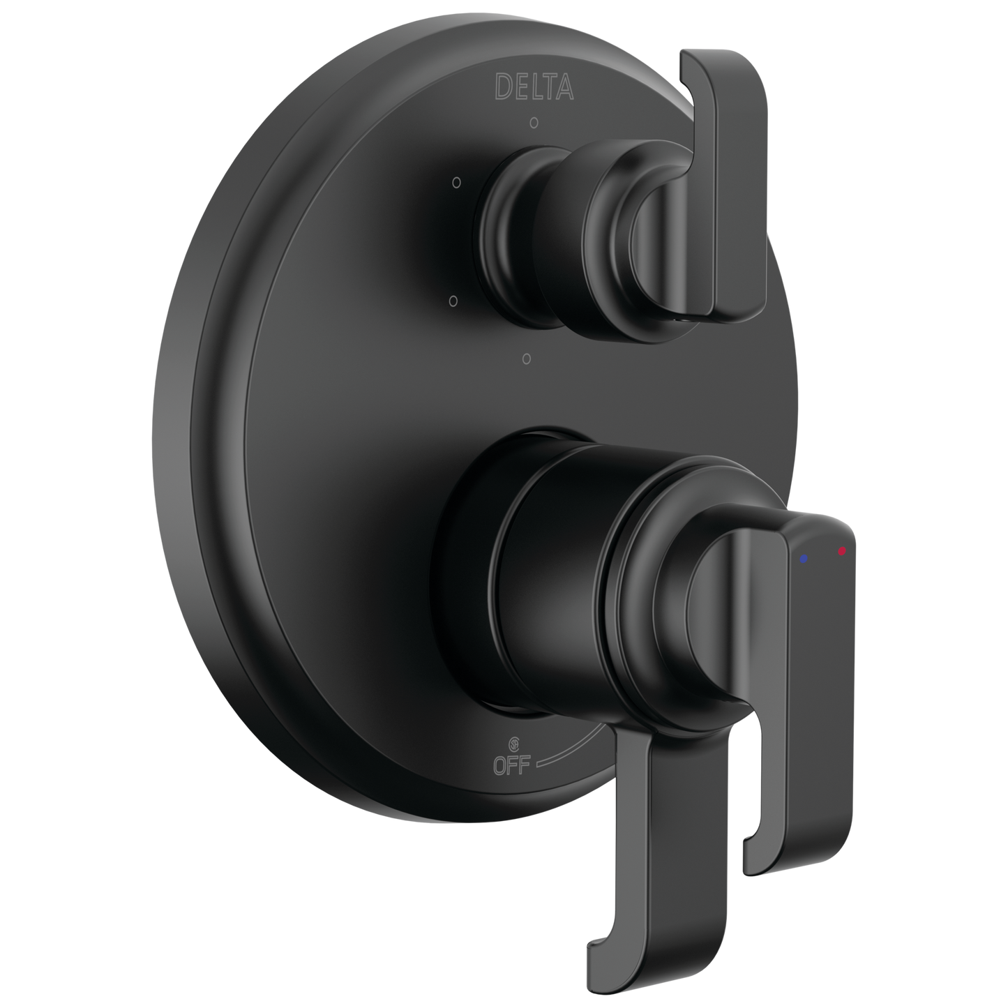 Delta Tetra: 17 Series Integrated Diverter Trim with 6-Setting