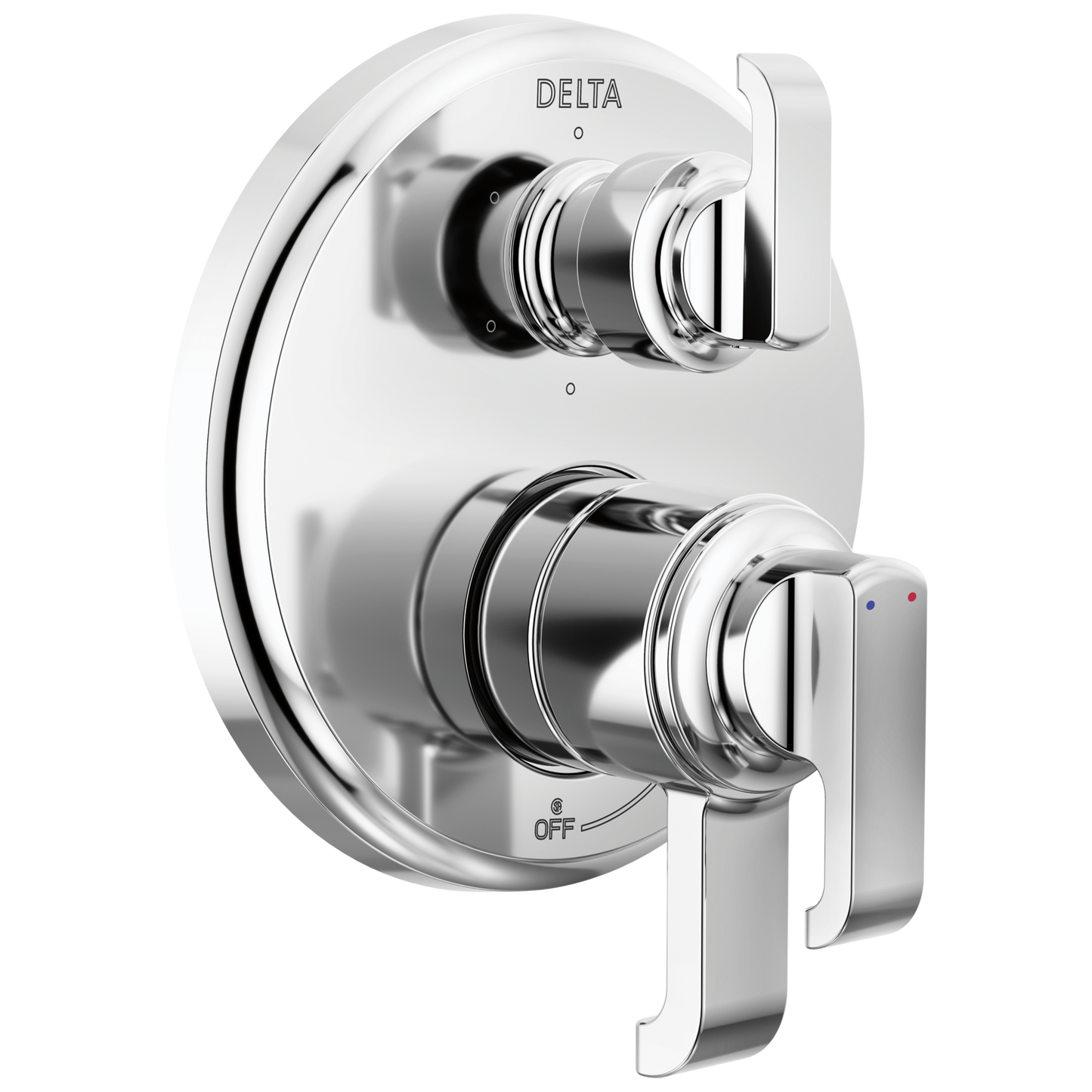Delta Tetra: 17 Series Integrated Diverter Trim with 6-Setting