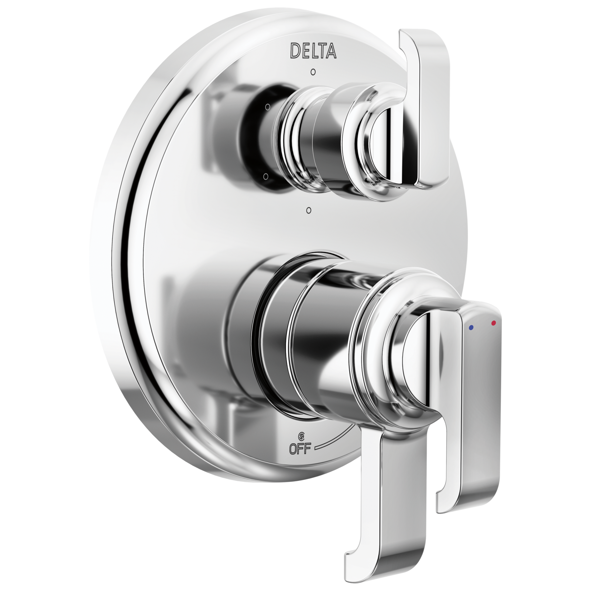 Delta Tetra: 17 Series Integrated Diverter Trim with 6-Setting