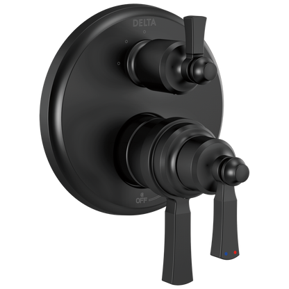 Delta Delta Dorval™: Traditional 2-Handle Monitor 17T Series Valve Trim with 3 Setting Diverter