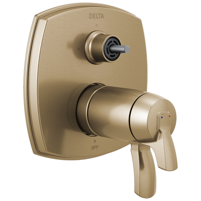 Delta T27T876-LHP Stryke 17 Thermostatic Integrated Diverter Trim with Less Diverter Handle