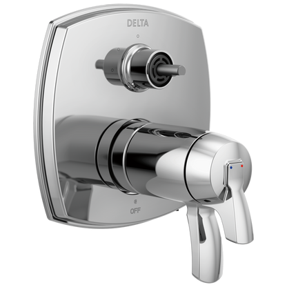 Delta T27T876-LHP Stryke 17 Thermostatic Integrated Diverter Trim with Less Diverter Handle