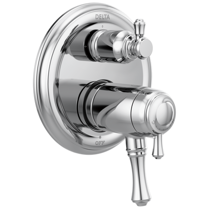 Delta T27T897 Cassidy Traditional 2-handle Tempassure 17T Series Valve Trim with 3-Setting Integrated Diverter