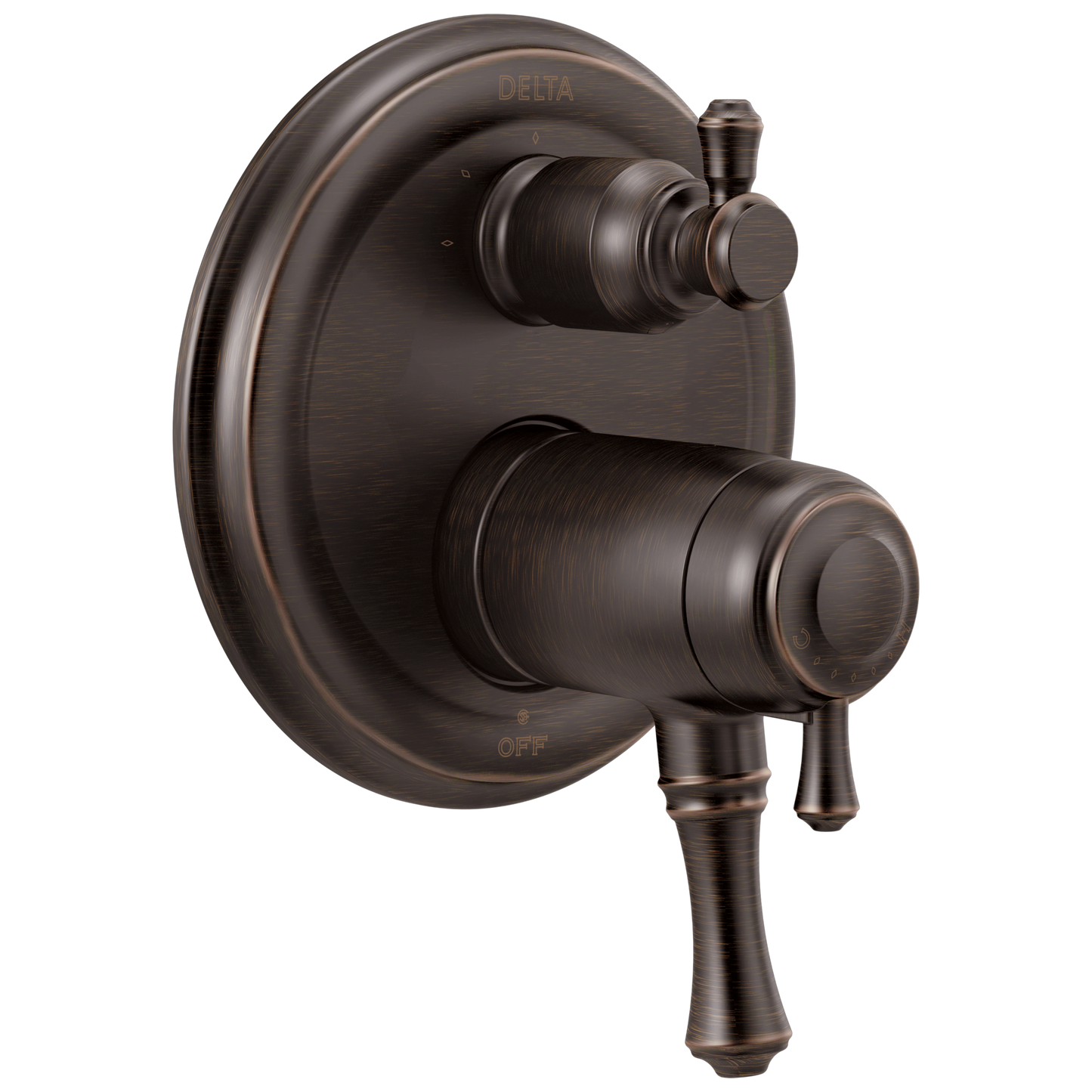 Delta T27T897 Cassidy Traditional 2-handle Tempassure 17T Series Valve Trim with 3-Setting Integrated Diverter