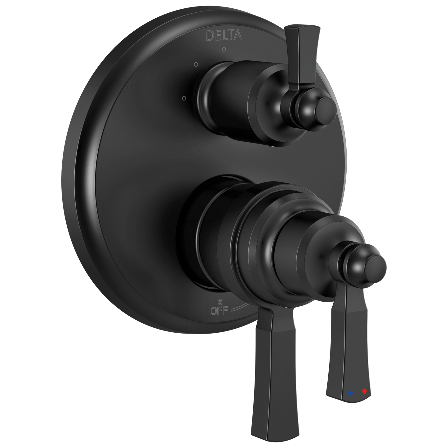 Delta Delta Dorval™: Traditional 2-Handle Monitor 17T Series Valve Trim with 6 Setting Diverter