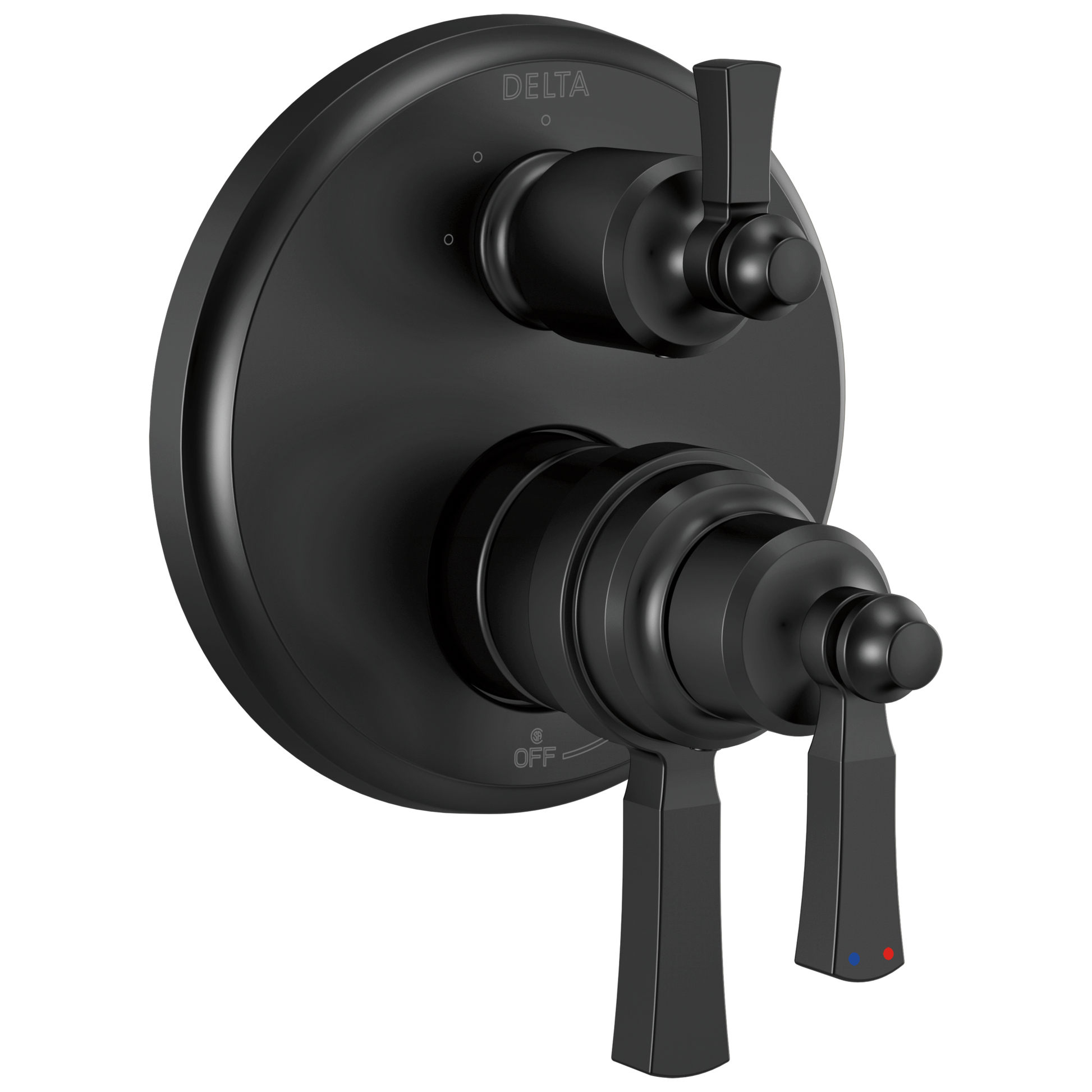 Delta Delta Dorval™: Traditional 2-Handle Monitor 17T Series Valve Trim with 6 Setting Diverter