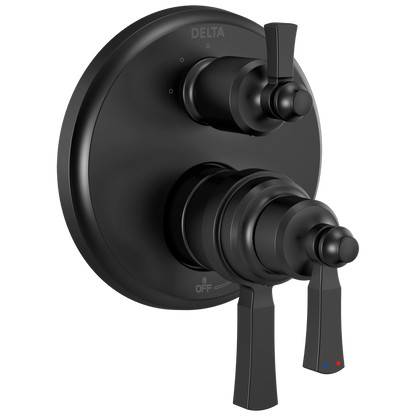 Delta Delta Dorval™: Traditional 2-Handle Monitor 17T Series Valve Trim with 6 Setting Diverter