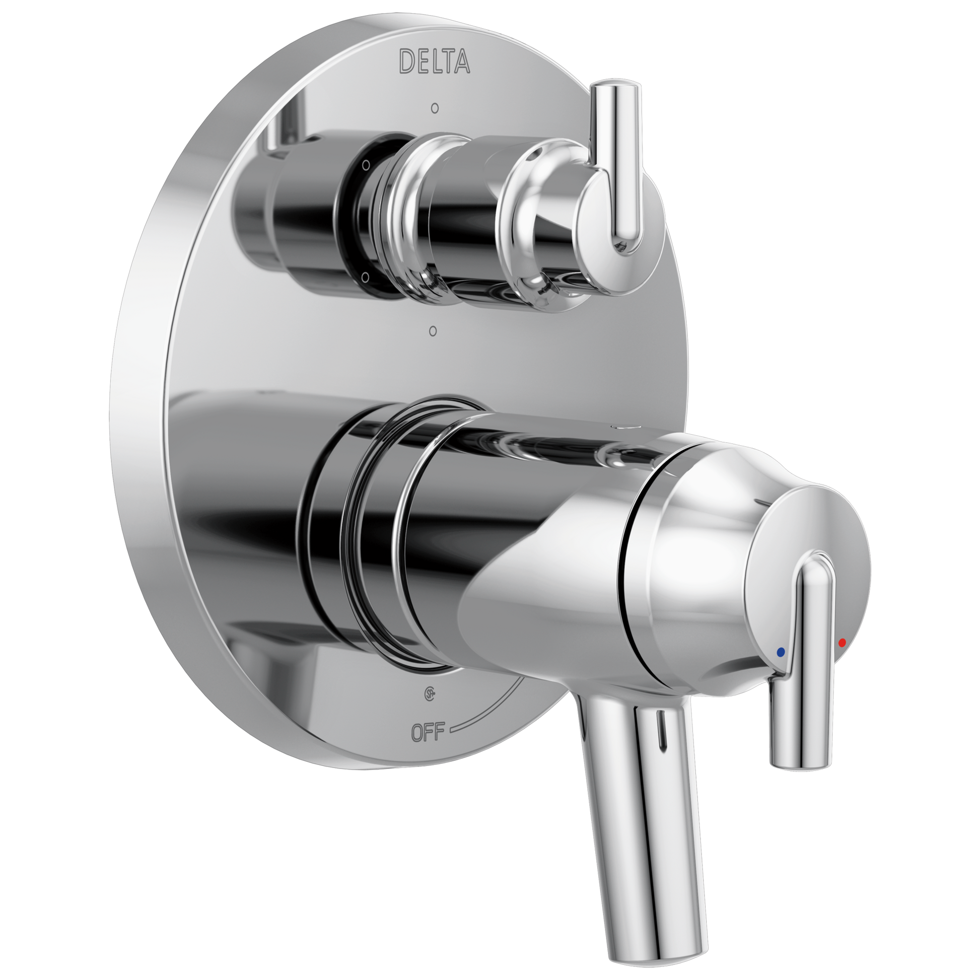 Delta T27T959 Trinsic Contemporary Two Handle Tempassure 17T Series Valve Trim with 6-Setting Integrated Diverter