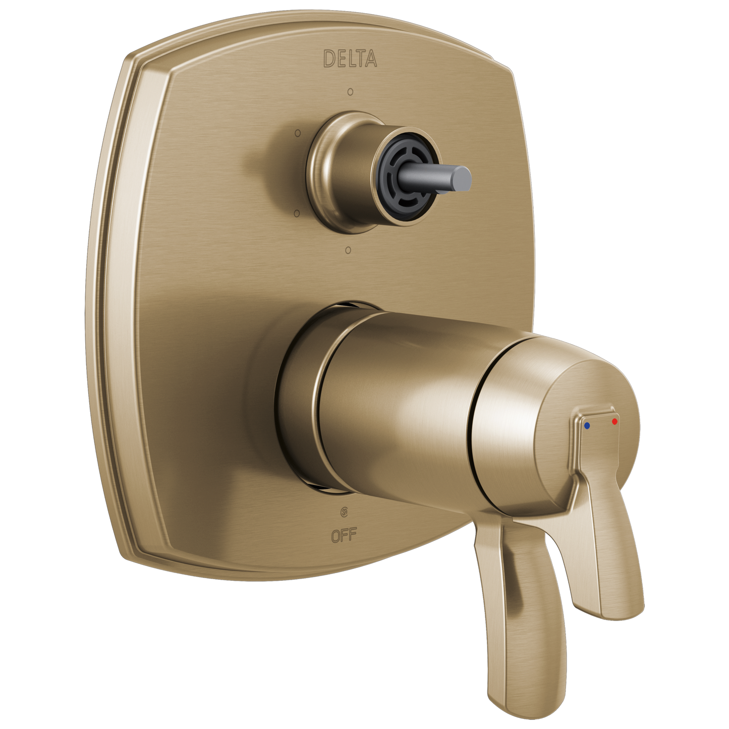 Delta T27T976-LHP Stryke 17 Thermostatic Integrated Diverter Trim with Six Function Diverter Less Diverter Handle