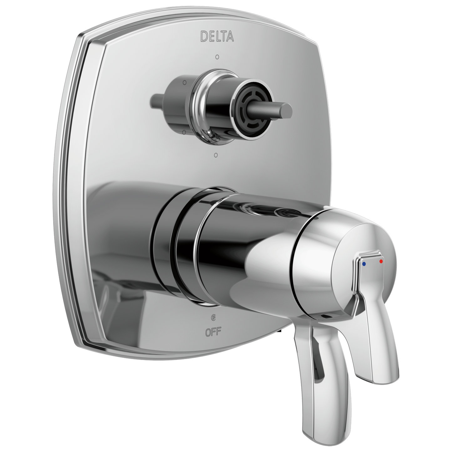 Delta T27T976-LHP Stryke 17 Thermostatic Integrated Diverter Trim with Six Function Diverter Less Diverter Handle