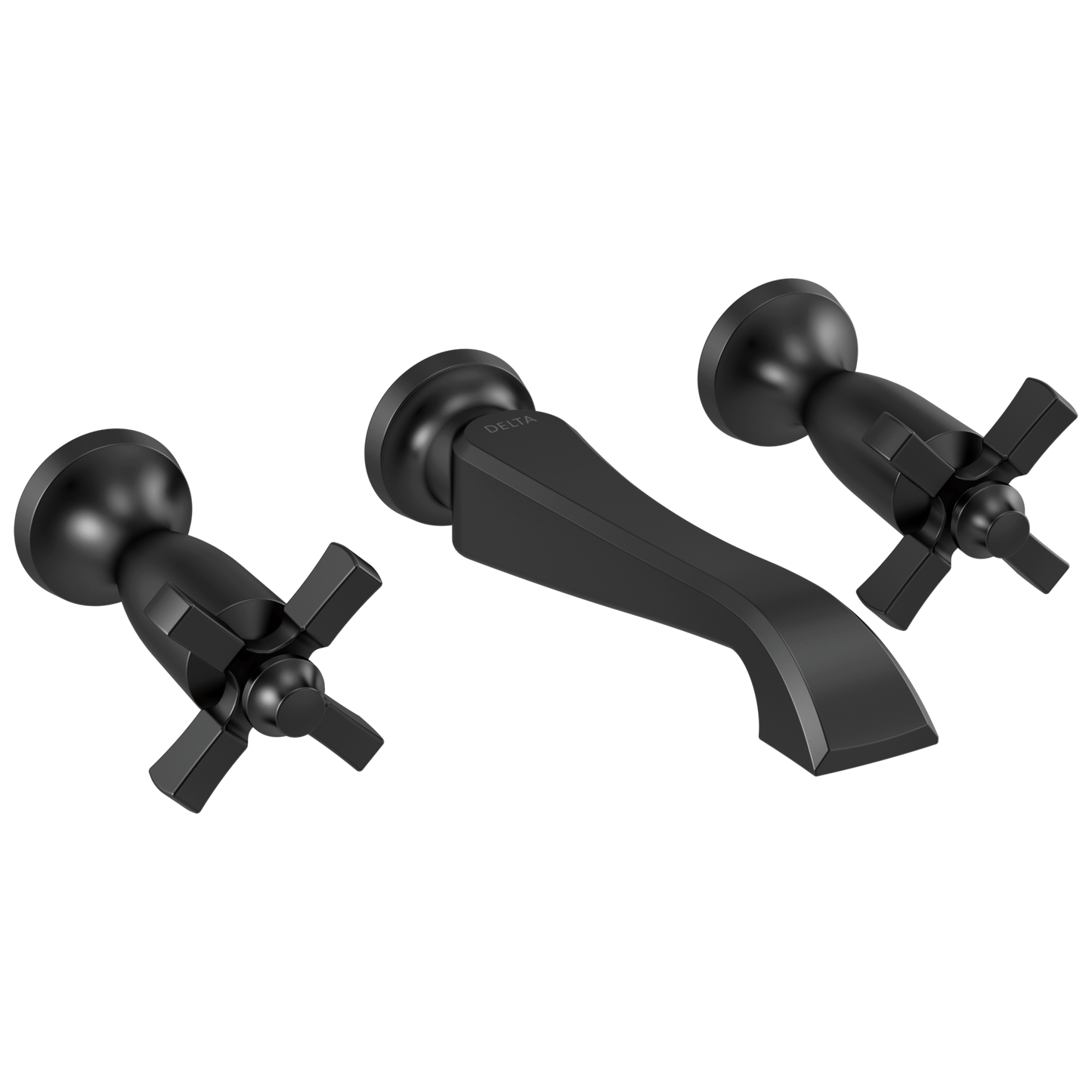 Delta Delta Dorval™: Two Handle Wall Mount Bathroom Faucet Trim Only