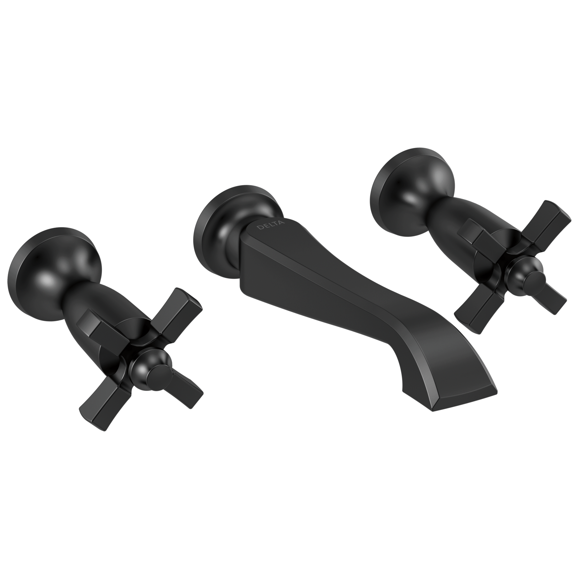 Delta Delta Dorval™: Two Handle Wall Mount Bathroom Faucet Trim Only