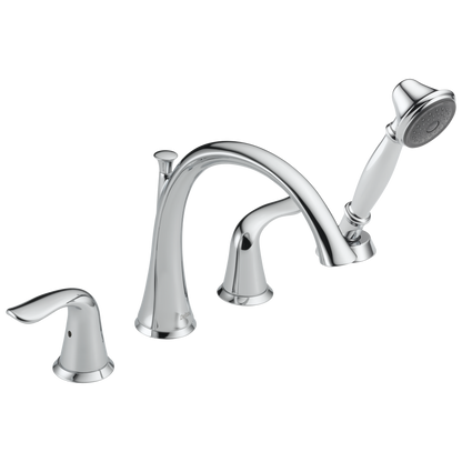 Delta T4738 Lahara Roman Tub with Handshower Trim