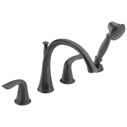 Delta T4738 Lahara Roman Tub with Handshower Trim