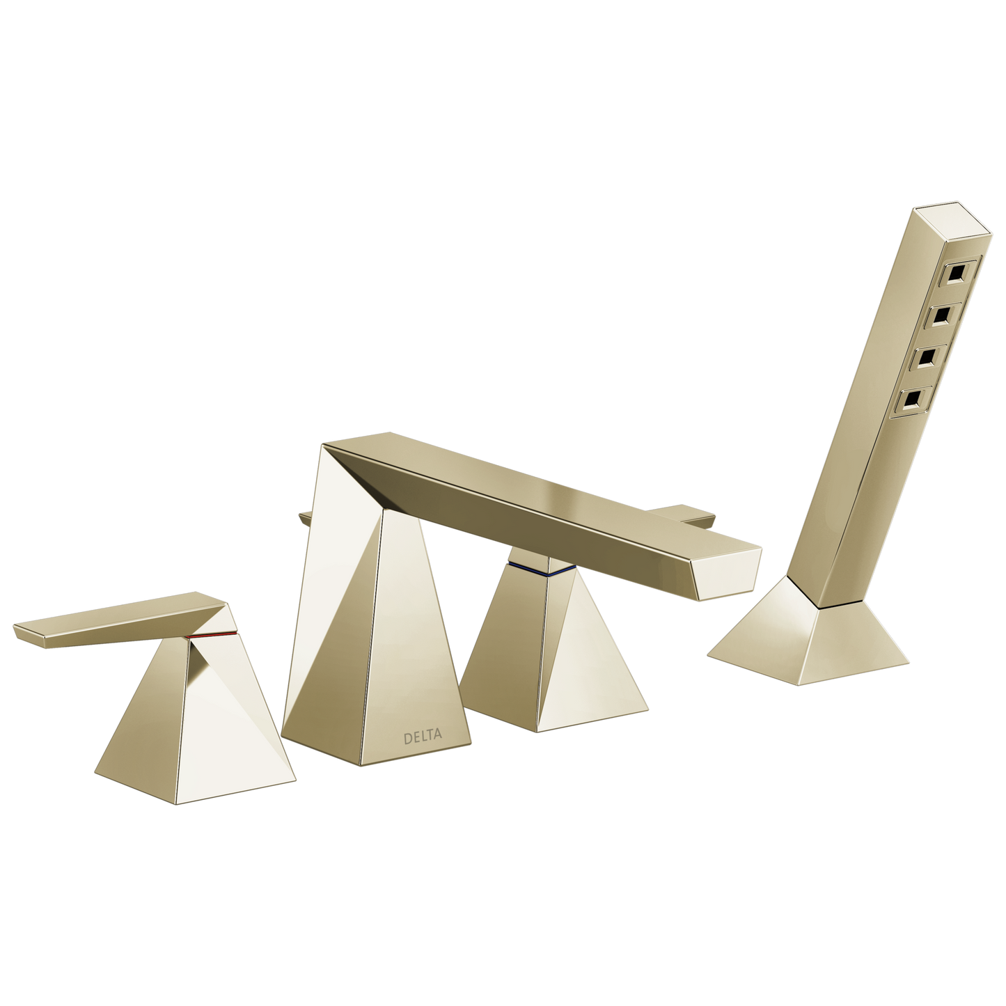 Delta Delta Trillian™: Two-Handle Roman Tub Trim with Hand Shower